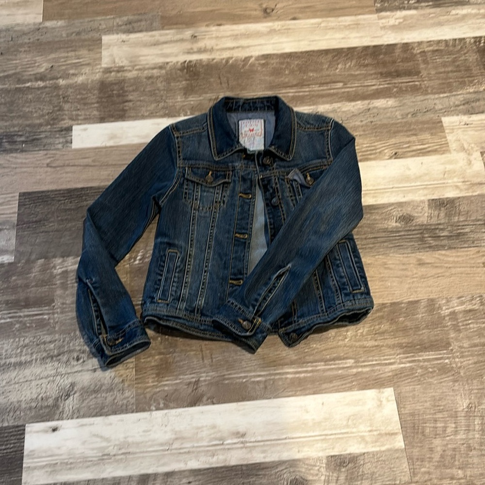 Denim jacket girls size 10/11